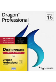 Mise à jour depuis Dragon Professional Group 15 vers Dragon Professional 16 VLA + Dictionnaire affaires & juridique (licence 1 à 9 locuteurs)