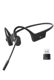Micro-casque sans fil bluetooth à conduction osseuse (dongle USB-A bluetooth inclus) 